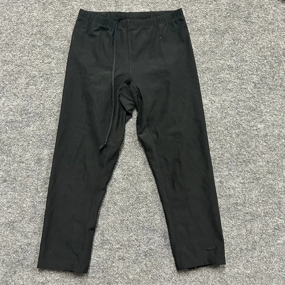 Nike Leggings Womens Size S Black Dri-Fit Cropped Athletic Running Tights Slim